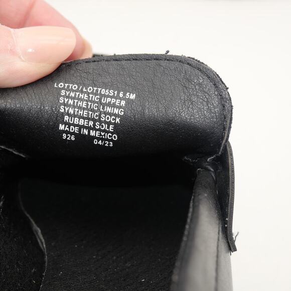 NEW Steve Madden Women's 6.5 Lawrence Platform Loafers Shoes Black Leather - Picture 9 of 9